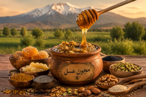 معجون سلطنتی عسل گون وحشی دناکوه سمیرم با کد122